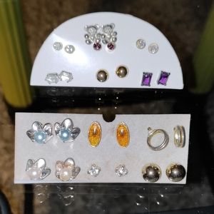 13 pr. post earrings!